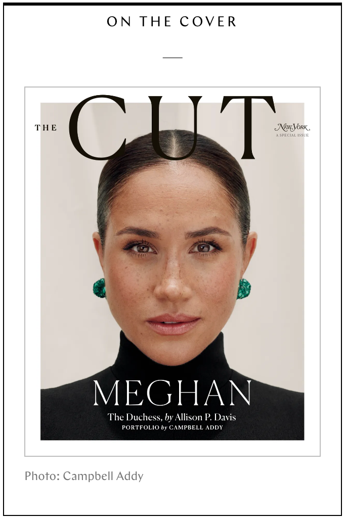 The Cut with Meghan Markle, Duchess of Sussex