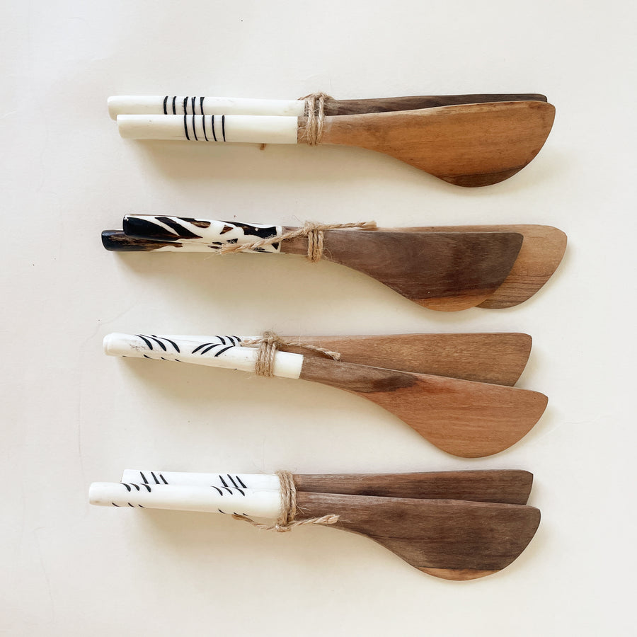 Highbrow Hippie Wood Cheese Knives