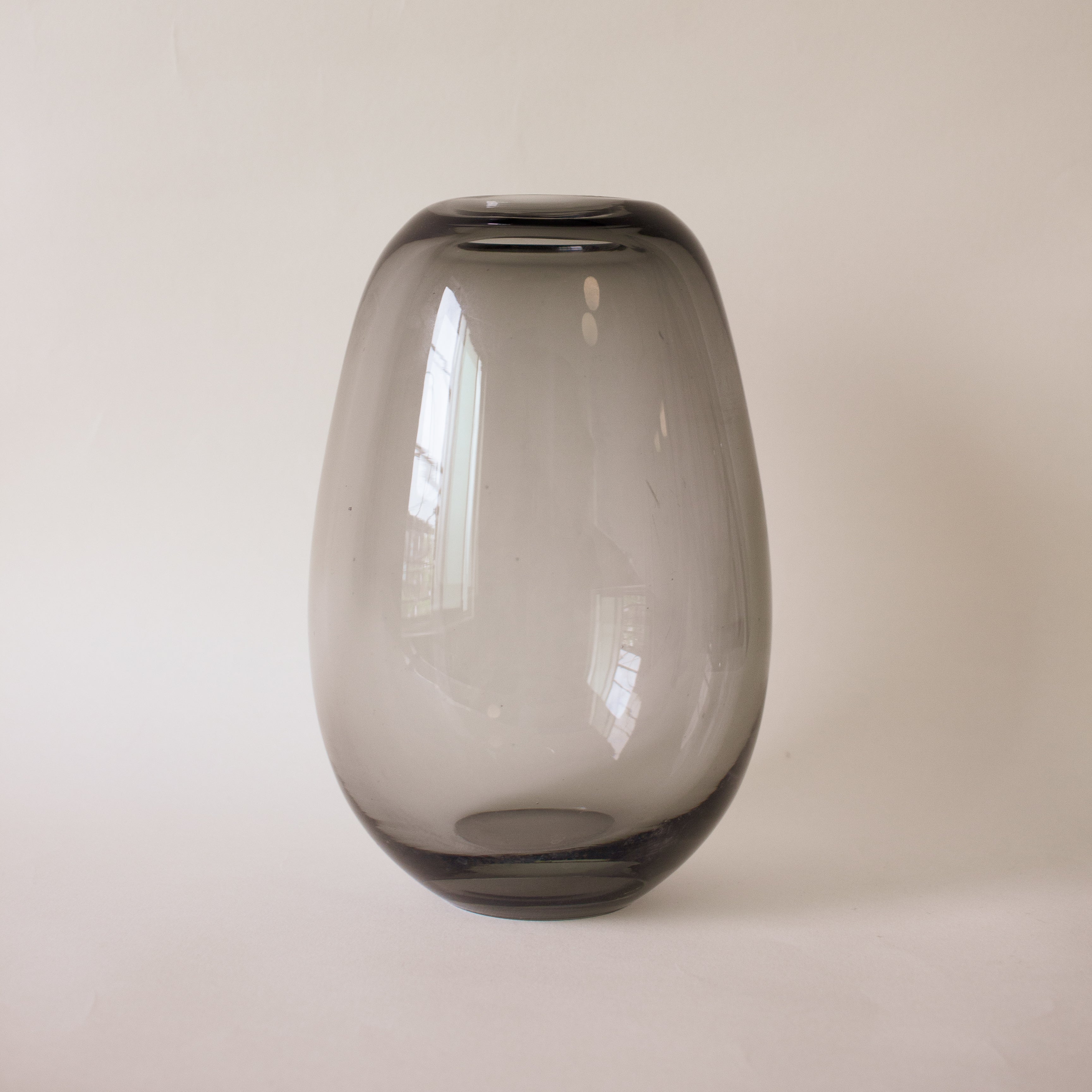 Smokey Large Glass Vase