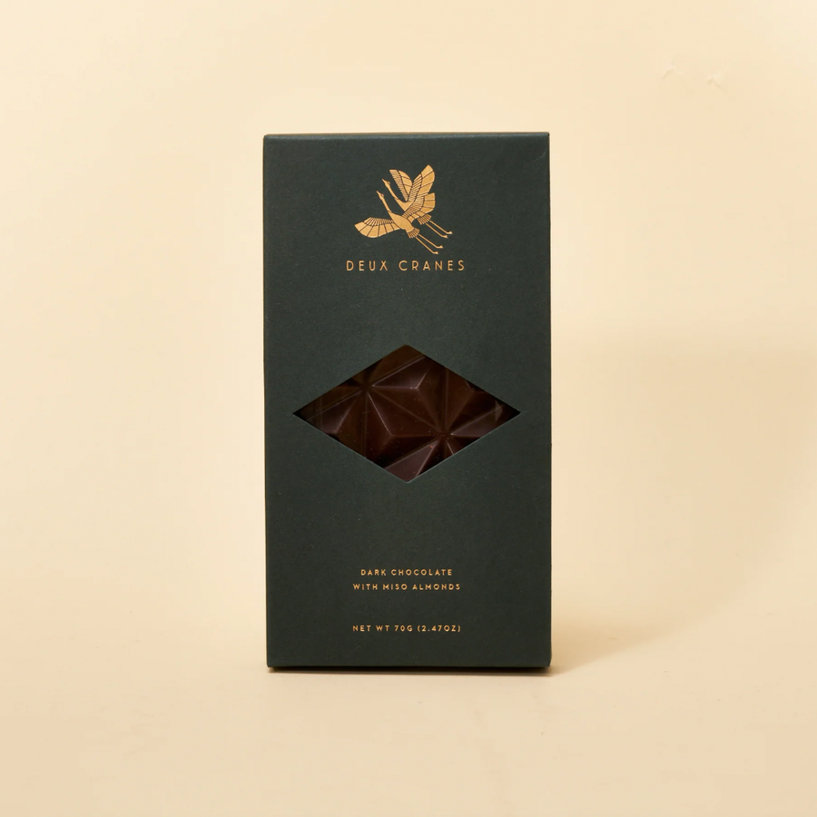Deux Cranes Dark Chocolate with Miso Almonds