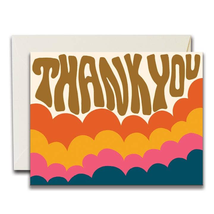 The Rainbow Vision Thank You Clouds Card