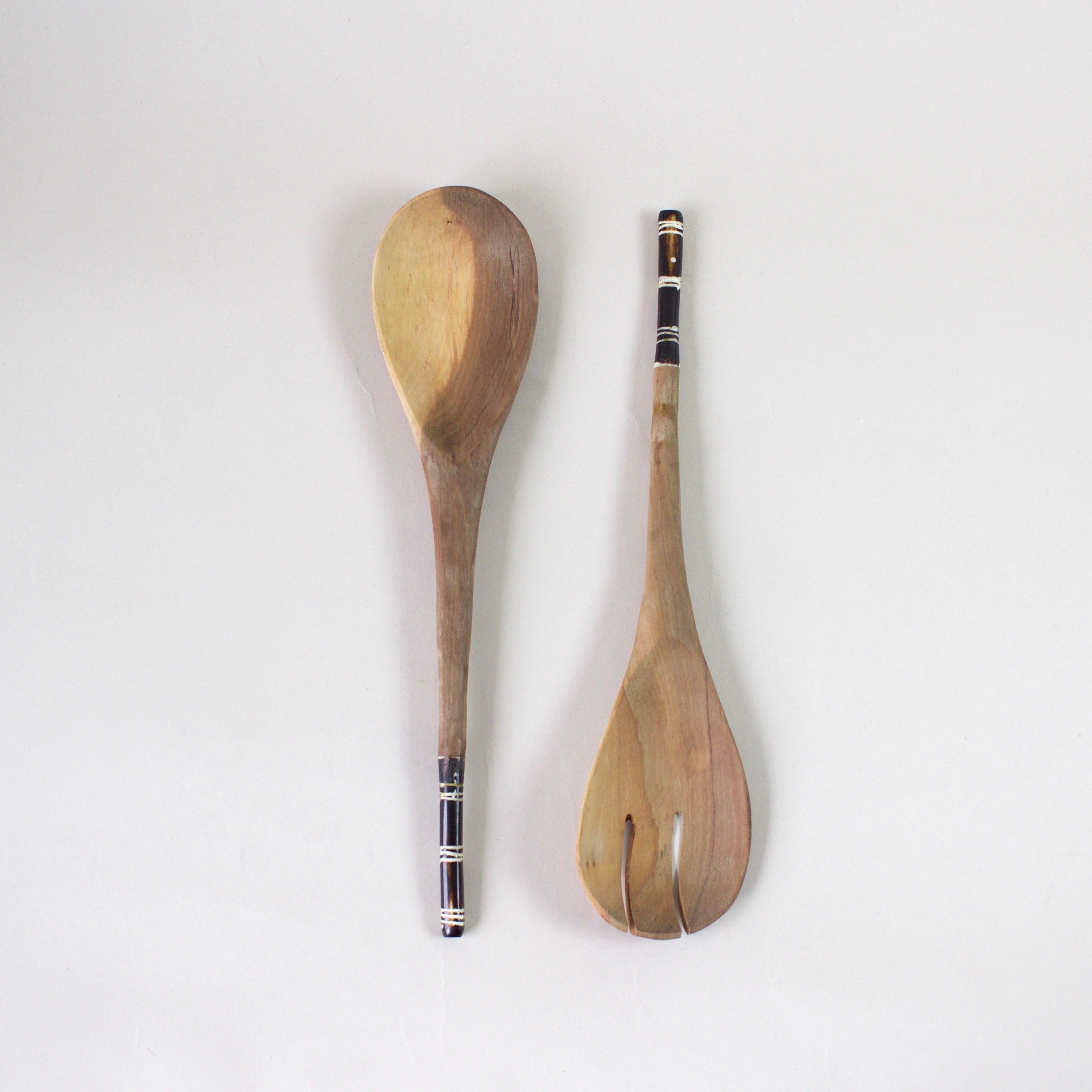 Highbrow Hippie Olive Wood Salad Tongs (2pc set)