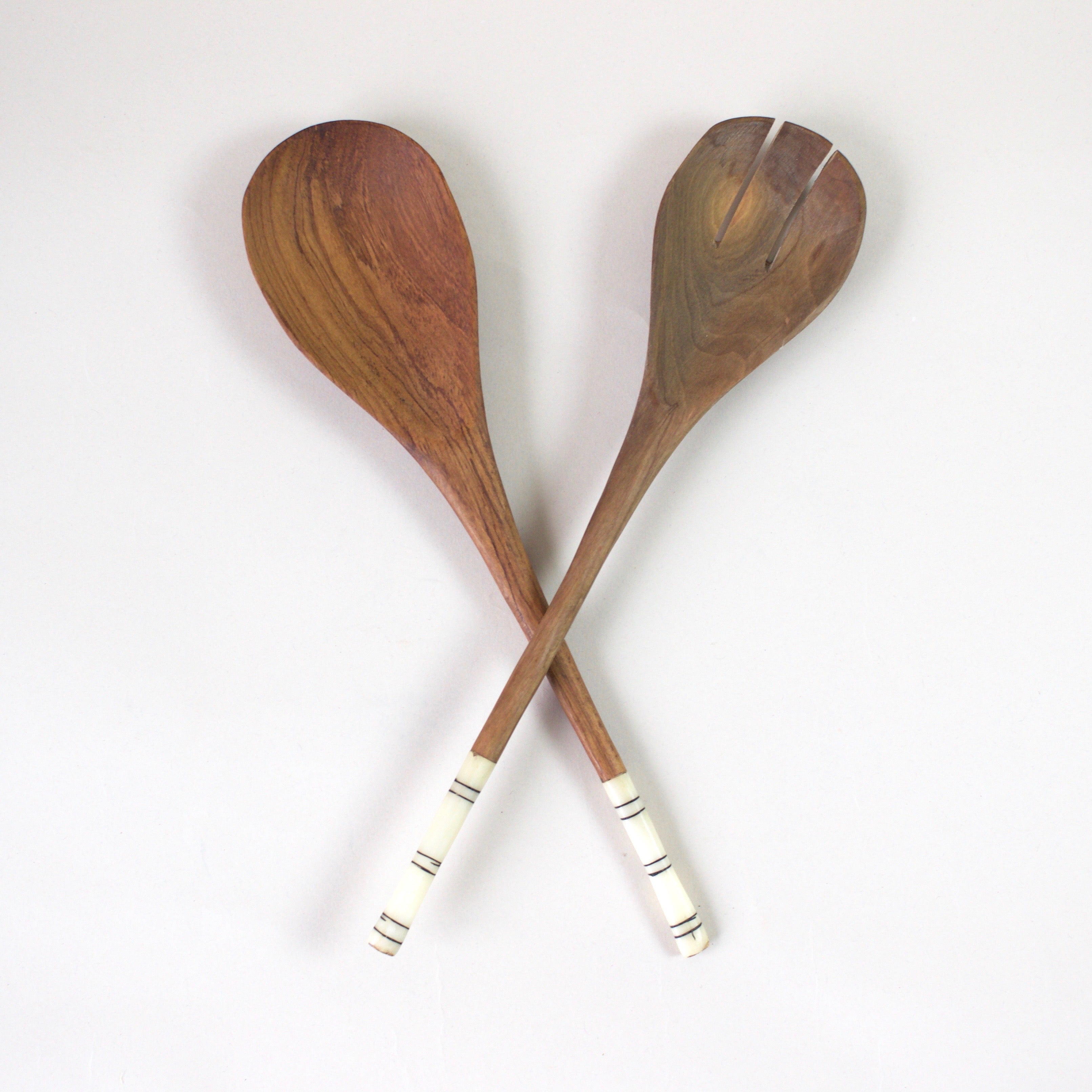 Highbrow Hippie Olive Wood Salad Tongs (2pc set)