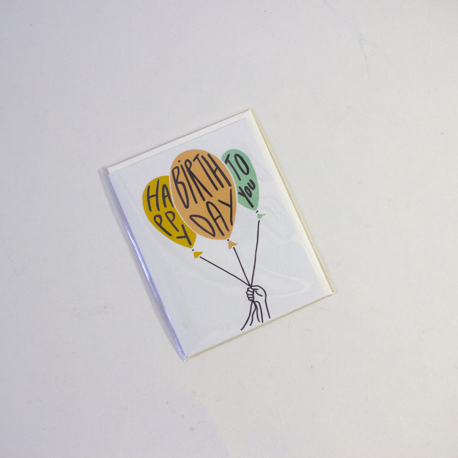 The Rainbow Vision Happy Birthday To You Balloons Card