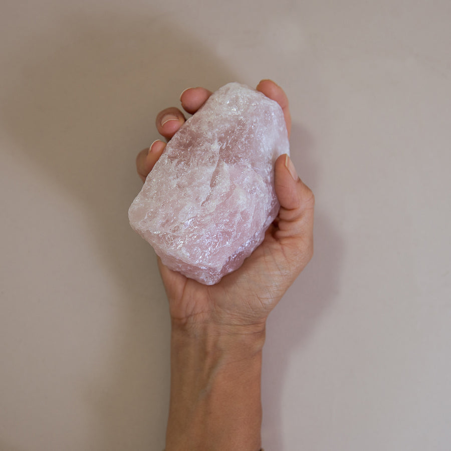 Highbrow Hippie Raw Rose Quartz Crystal