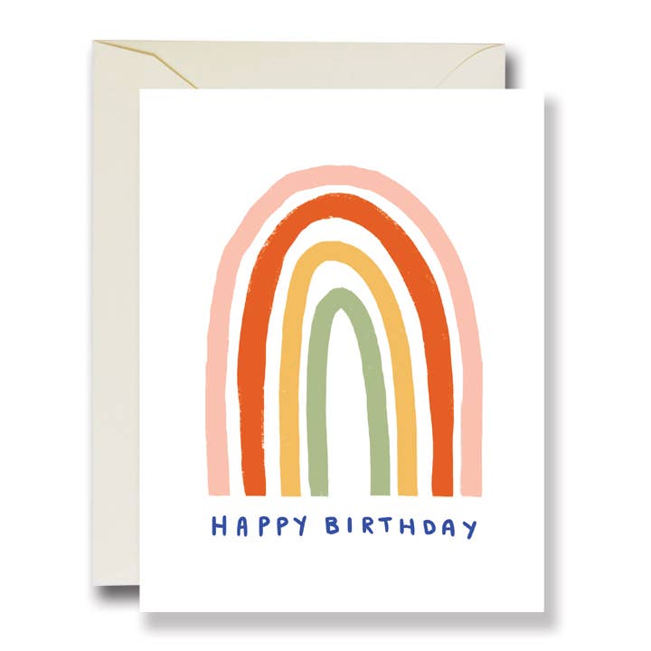 The Rainbow Vision Happy Birthday Simple Rainbow Card